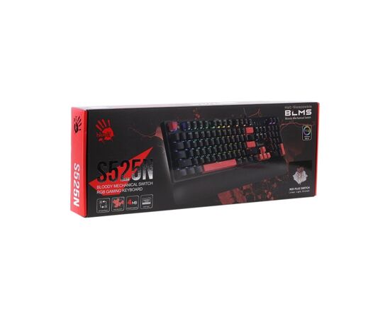 Клавіатура A4Tech Bloody S525N RGB BLMS Red Switch USB Fire Black (4711421002066), зображення 6 Клавіатура A4Tech Bloody S525N RGB BLMS Red Switch USB Fire Black (4711421002066), зображення 6