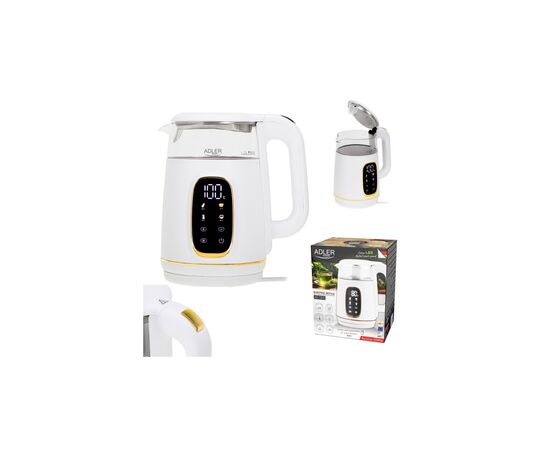 Электрочайник Adler AD 1305 white gold, изображение 6 Электрочайник Adler AD 1305 white gold, изображение 6