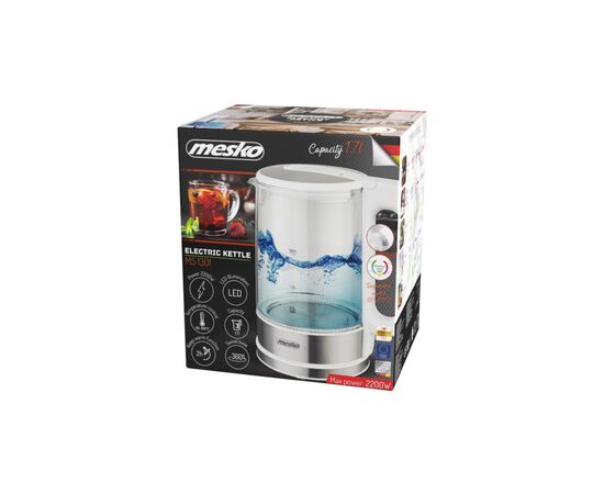 Електрочайник Mesko MS 1301 white, зображення 7 Електрочайник Mesko MS 1301 white, зображення 7