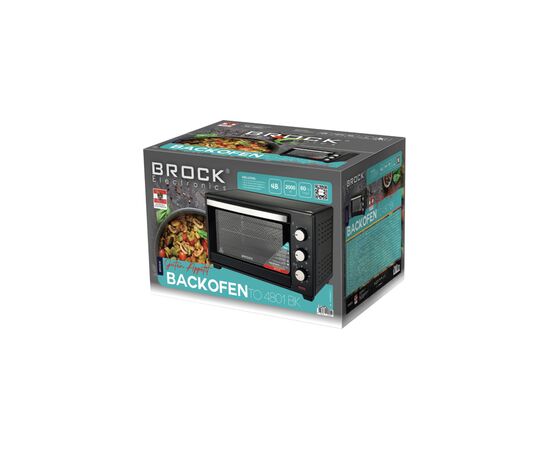 Электропечь Brock TO 4801 BK, изображение 2 Электропечь Brock TO 4801 BK, изображение 2