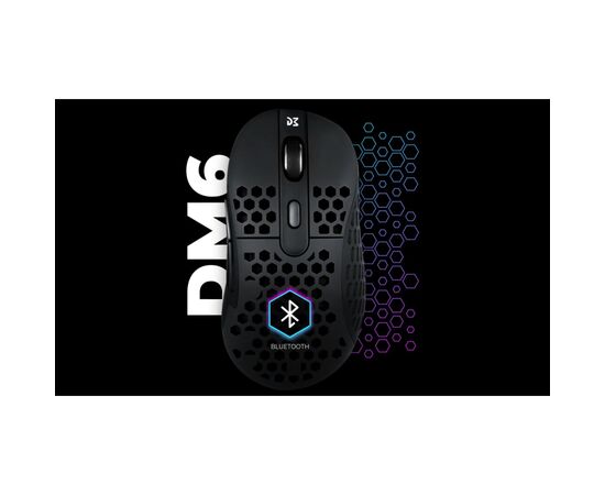 Мышка Dream Machines DM6 Holey Trio Wireless/Bluetooth/USB Black (DM6_HOLEY_TRIO), изображение 2 Мышка Dream Machines DM6 Holey Trio Wireless/Bluetooth/USB Black (DM6_HOLEY_TRIO), изображение 2