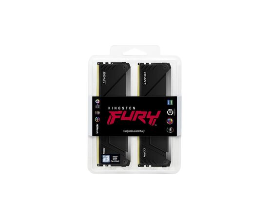 Модуль памяти для компьютера DDR4 16GB (2x8GB) 3200 MHz Beast Black Kingston Fury (ex.HyperX) (KF432C16BB2AK2/16WP), изображение 5 Модуль памяти для компьютера DDR4 16GB (2x8GB) 3200 MHz Beast Black Kingston Fury (ex.HyperX) (KF432C16BB2AK2/16WP), изображение 5