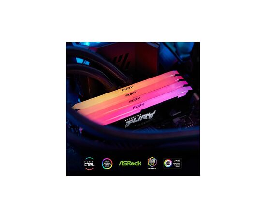 Модуль памяти для компьютера DDR4 16GB (2x8GB) 3200 MHz Beast Black Kingston Fury (ex.HyperX) (KF432C16BB2AK2/16WP), изображение 7 Модуль памяти для компьютера DDR4 16GB (2x8GB) 3200 MHz Beast Black Kingston Fury (ex.HyperX) (KF432C16BB2AK2/16WP), изображение 7