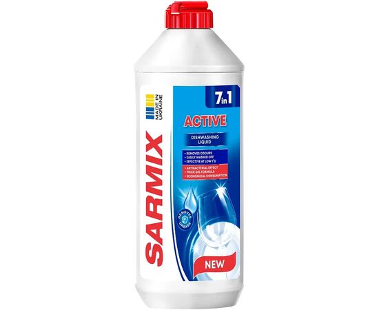 Средство для ручного мытья посуды Sarmix Active 900 мл (4820268103604) Средство для ручного мытья посуды Sarmix Active 900 мл (4820268103604)