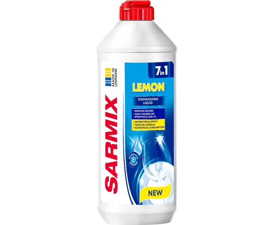 Средство для ручного мытья посуды Sarmix Lemon 900 мл (4820268103581) Средство для ручного мытья посуды Sarmix Lemon 900 мл (4820268103581)