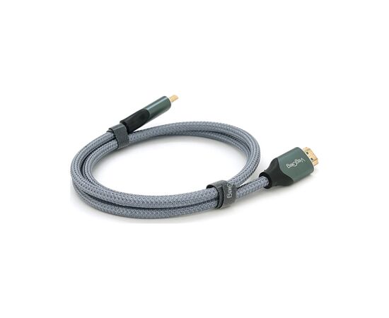 Кабель мультимедійний HDMI M to HDMI M 1.0m 8K silver VEGGIEG (YT-HDMI(M)/(M)V-H401/40356) Кабель мультимедійний HDMI M to HDMI M 1.0m 8K silver VEGGIEG (YT-HDMI(M)/(M)V-H401/40356)
