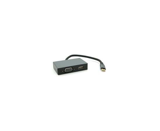 Концентратор Voltronic USB-C 2-in-1 HDMI + VGA 0.23m silver (YT-HTC2in1), изображение 3 Концентратор Voltronic USB-C 2-in-1 HDMI + VGA 0.23m silver (YT-HTC2in1), изображение 3