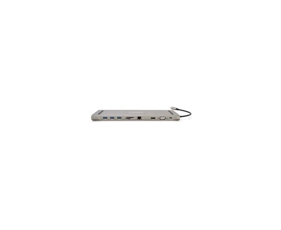 Концентратор VEGGIEG USB-C 8-in-1 USB-C + 3xUSB 3.0 + HDMI + VGA + 3.5mm + SD/TF + RJ45 0.1m silver (TC10) Концентратор VEGGIEG USB-C 8-in-1 USB-C + 3xUSB 3.0 + HDMI + VGA + 3.5mm + SD/TF + RJ45 0.1m silver (TC10)