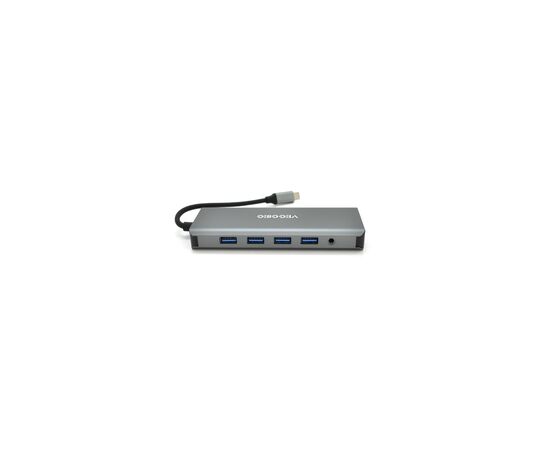 Концентратор VEGGIEG USB-C 9-in-1 USB-C + 4xUSB 3.0 + 2xHDMI + VGA + SD/TF + RJ45 0.1m silver (TC12) Концентратор VEGGIEG USB-C 9-in-1 USB-C + 4xUSB 3.0 + 2xHDMI + VGA + SD/TF + RJ45 0.1m silver (TC12)