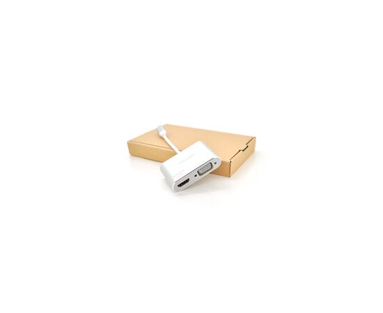 Концентратор VEGGIEG USB-C 2-in-1 HDMI + VGA 0.1m silver (TC02) Концентратор VEGGIEG USB-C 2-in-1 HDMI + VGA 0.1m silver (TC02)