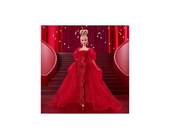 Лялька Barbie колекційна Signature Ruby Red 80-та річниця (JBJ17), зображення 7 Лялька Barbie колекційна Signature Ruby Red 80-та річниця (JBJ17), зображення 7