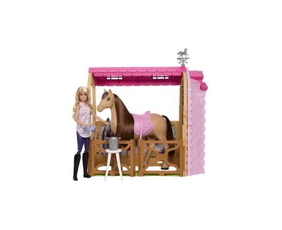 Лялька Barbie Чудова стайня для конячки (HXJ44), зображення 2 Лялька Barbie Чудова стайня для конячки (HXJ44), зображення 2