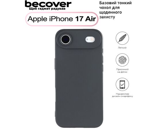 Чехол для мобильного телефона BeCover Apple iPhone 17 Air Black (713758)