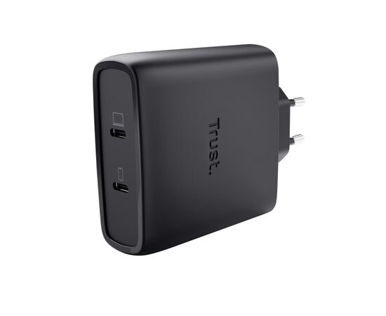Зарядное устройство Trust 2xUSB-C 100W GaN PD/PPS black (25527_TRUST) Зарядное устройство Trust 2xUSB-C 100W GaN PD/PPS black (25527_TRUST)