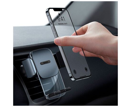 Универсальный автодержатель Baseus Easy Control Clamp Car Mount Holder (A Set) Black (SUYK000001), изображение 8 Универсальный автодержатель Baseus Easy Control Clamp Car Mount Holder (A Set) Black (SUYK000001), изображение 8