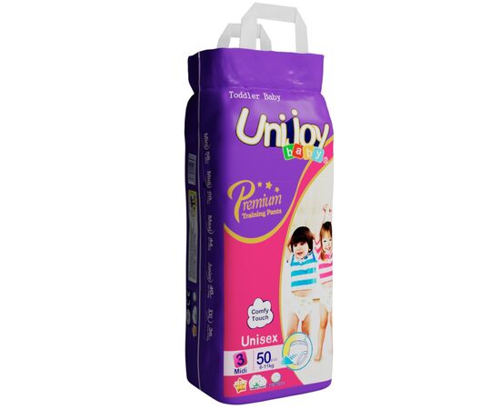 Подгузники Unijoy baby Premium М 3 (5-10 кг) 50 шт (6973920542438), изображение 2 Подгузники Unijoy baby Premium М 3 (5-10 кг) 50 шт (6973920542438), изображение 2