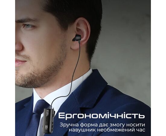 Наушники Promate Monoflix-bt Black (monoflix-bt.black), изображение 8 Наушники Promate Monoflix-bt Black (monoflix-bt.black), изображение 8