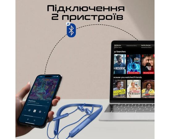 Наушники Promate Leap-200H Blue (leap-200h.blue), изображение 10 Наушники Promate Leap-200H Blue (leap-200h.blue), изображение 10