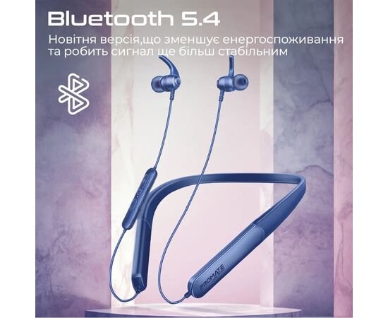 Наушники Promate Leap-200H Blue (leap-200h.blue), изображение 4 Наушники Promate Leap-200H Blue (leap-200h.blue), изображение 4