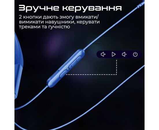 Наушники Promate Leap-200H Blue (leap-200h.blue), изображение 8 Наушники Promate Leap-200H Blue (leap-200h.blue), изображение 8