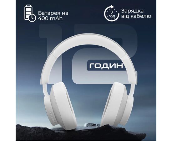 Наушники Promate Takt White (takt.white), изображение 4 Наушники Promate Takt White (takt.white), изображение 4