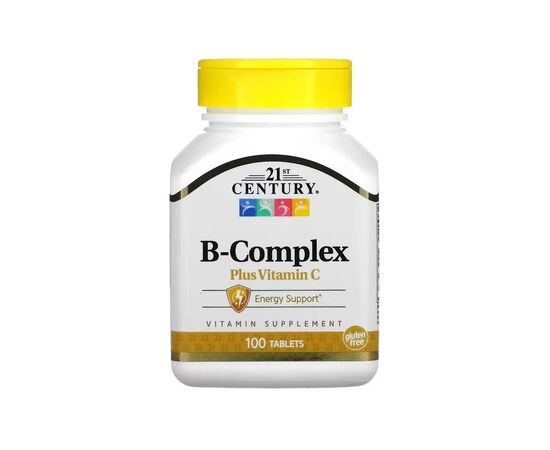 Витаминно-минеральный комплекс 21st Century B-Комплекс и Витамин С, B-Complex Plus Vitamin C, 100 таблеток (CEN-22668) Витаминно-минеральный комплекс 21st Century B-Комплекс и Витамин С, B-Complex Plus Vitamin C, 100 таблеток (CEN-22668)