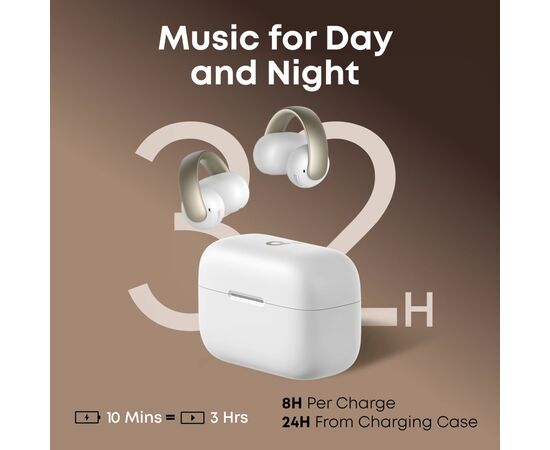 Наушники Anker SoundCore AeroClip White (A3388G21), изображение 4 Наушники Anker SoundCore AeroClip White (A3388G21), изображение 4
