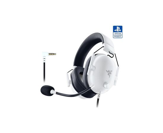 Наушники Razer BlackShark V2 X для PS5 USB White (RZ04-03241300-R3G1), изображение 5 Наушники Razer BlackShark V2 X для PS5 USB White (RZ04-03241300-R3G1), изображение 5
