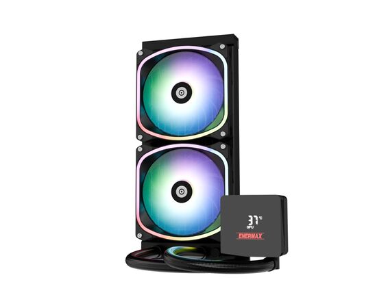 Система жидкостного охлаждения Enermax Aquafusion II 240 ARGB (ELC-AQFS240-SQA), изображение 2 Система жидкостного охлаждения Enermax Aquafusion II 240 ARGB (ELC-AQFS240-SQA), изображение 2