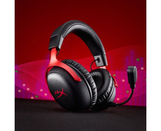 Наушники HyperX Cloud III S Wireless/USB-A/USB-C Black/Red (A59Z0AA), изображение 6 Наушники HyperX Cloud III S Wireless/USB-A/USB-C Black/Red (A59Z0AA), изображение 6