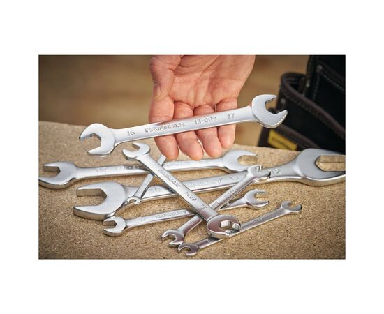 Ключ Stanley гаечный рожковый, 10x11мм (FMMT13066-0), изображение 4 Ключ Stanley гаечный рожковый, 10x11мм (FMMT13066-0), изображение 4