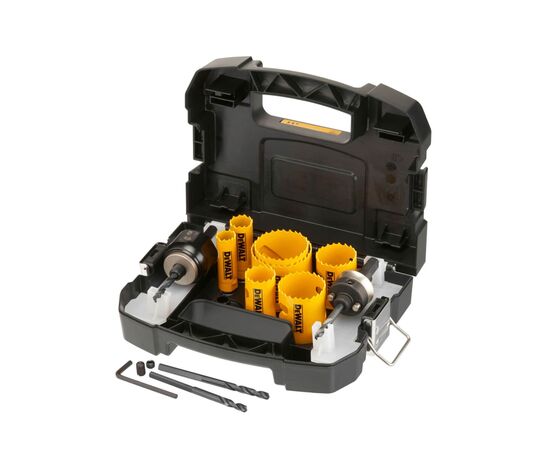 Коронка DeWALT EXTREME BIM, набор коронока-цифенборон, центрирующее свердло (DT90355) Коронка DeWALT EXTREME BIM, набор коронока-цифенборон, центрирующее свердло (DT90355)