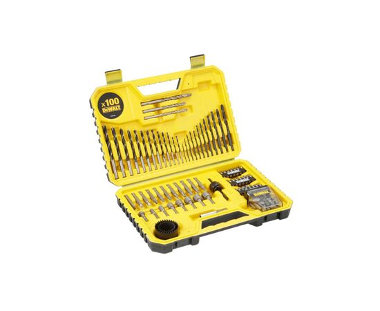 Набор сверл и бит DeWALT 100 шт, кейс (DT71563) Набор сверл и бит DeWALT 100 шт, кейс (DT71563)