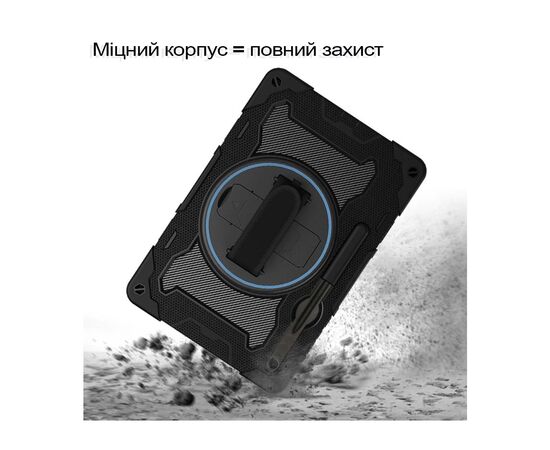 Чехол для планшета BeCover Horizontal handle Samsung Galaxy Tab S10 Lite SM-X400/406 10.9" Black (713820), изображение 4 Чехол для планшета BeCover Horizontal handle Samsung Galaxy Tab S10 Lite SM-X400/406 10.9" Black (713820), изображение 4