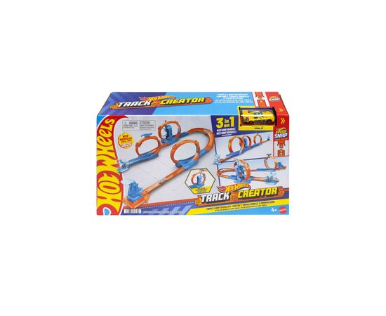Автотрек Hot Wheels Track creator Тройная петля (JDW39), изображение 5 Автотрек Hot Wheels Track creator Тройная петля (JDW39), изображение 5