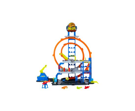 Автотрек Hot Wheels City Гараж с мега петлей (JBM74)