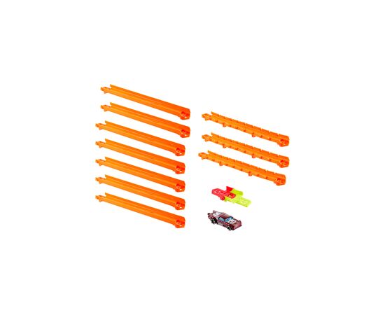 Автотрек Hot Wheels Track creator Дорожки для трека с машинкой (JDW43), изображение 2 Автотрек Hot Wheels Track creator Дорожки для трека с машинкой (JDW43), изображение 2