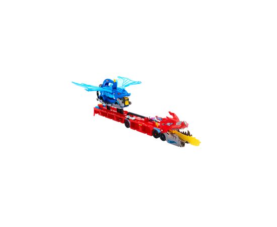 Автотрек Hot Wheels City Транспортер-трансформер Два дракона (JBM72), изображение 2 Автотрек Hot Wheels City Транспортер-трансформер Два дракона (JBM72), изображение 2