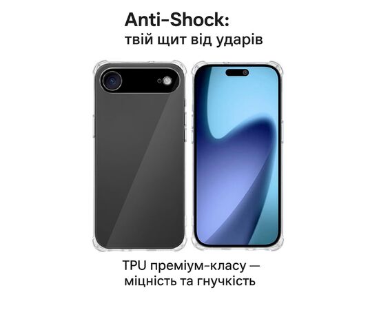 Чехол для мобильного телефона BeCover Anti-Shock Apple iPhone 17 Air Clear (713795), изображение 2