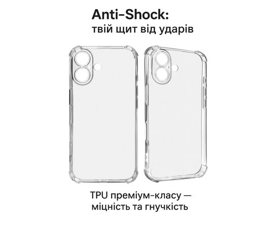 Чехол для мобильного телефона BeCover Anti-Shock Apple iPhone 17 Clear (713793), изображение 2