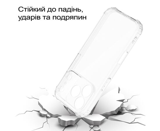 Чехол для мобильного телефона BeCover Anti-Shock Apple iPhone 17 Pro Clear (713797), изображение 3