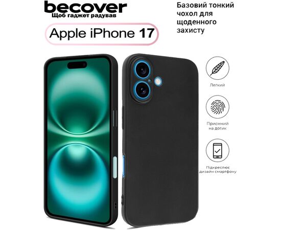 Чехол для мобильного телефона BeCover Apple iPhone 17 Black (713756)