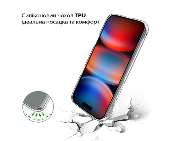 Чехол для мобильного телефона BeCover Apple iPhone 17 Pro Transparent (713761), изображение 3