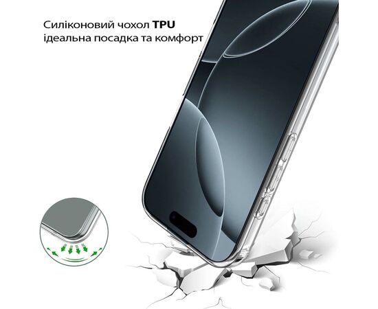 Чехол для мобильного телефона BeCover Apple iPhone 17 Transparent (713757), изображение 4
