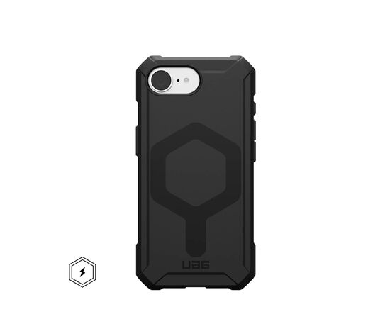 Чохол до мобільного телефона UAG iPhone 16E (4th Gen, 2025) Essential Armor MagSafe Black (114496114040)