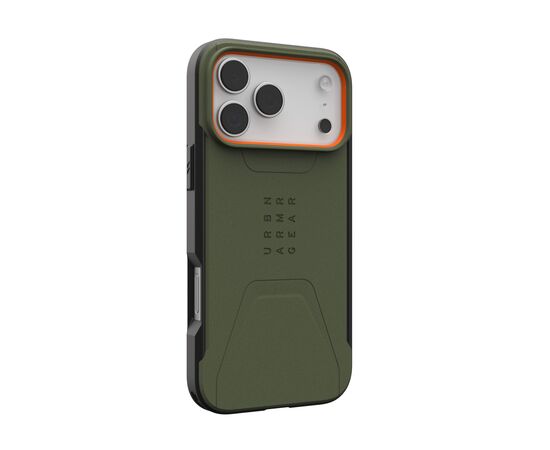 Чохол до мобільного телефона UAG iPhone 17 Pro Max Civilian MagSafe Olive/Orange (114546117297), зображення 4