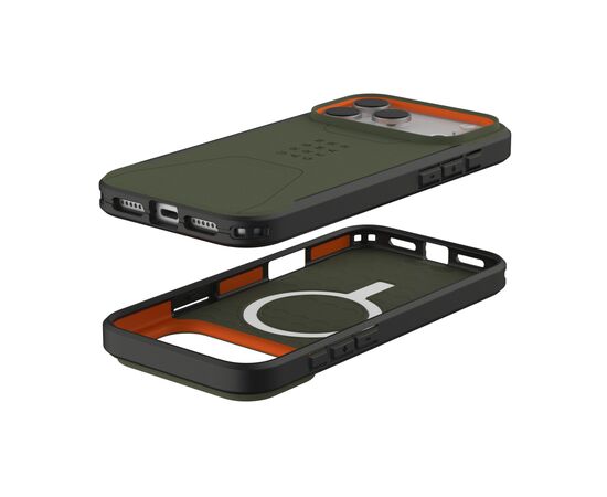 Чохол до мобільного телефона UAG iPhone 17 Pro Max Civilian MagSafe Olive/Orange (114546117297), зображення 8