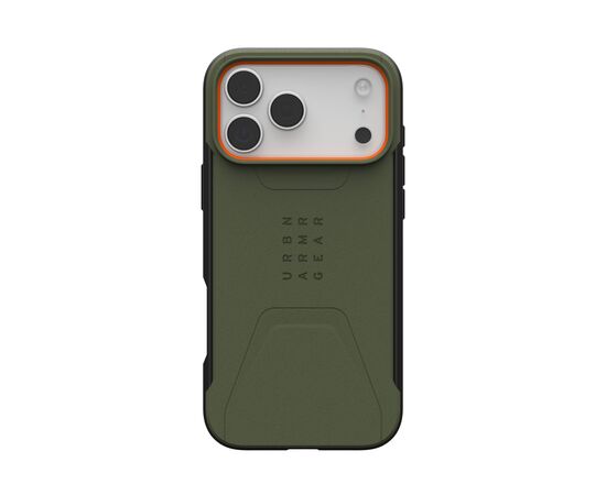 Чохол до мобільного телефона UAG iPhone 17 Pro Max Civilian MagSafe Olive/Orange (114546117297)