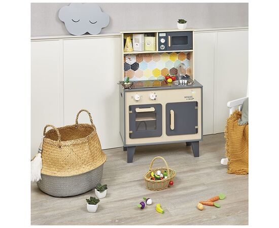 Игровой набор Janod Кухня Mozaіс (J06609), изображение 3 Игровой набор Janod Кухня Mozaіс (J06609), изображение 3