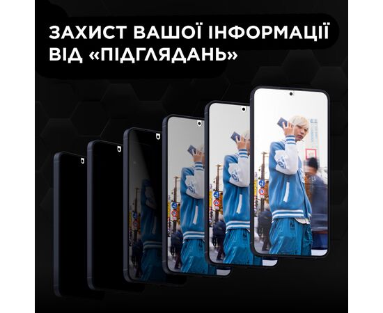 Стекло защитное PANZERGLASS Privacy Samsung Galaxy S24 Plus Ultra-Wide Fit w. EasyAligner (PG_P7351), изображение 3 Стекло защитное PANZERGLASS Privacy Samsung Galaxy S24 Plus Ultra-Wide Fit w. EasyAligner (PG_P7351), изображение 3